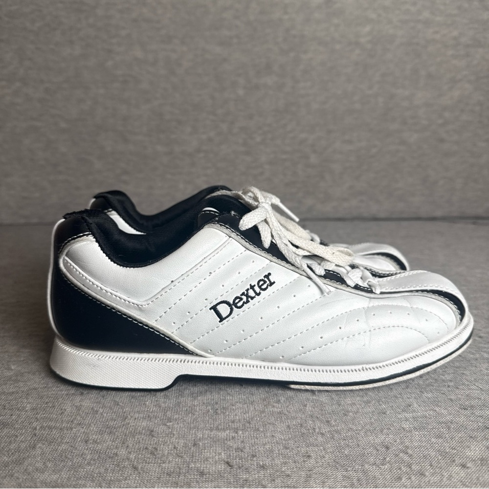 Dexter‎ Shoes Mens 8 M Groove Slide Rite Bowling Sneakers White Lace Up B4034-1